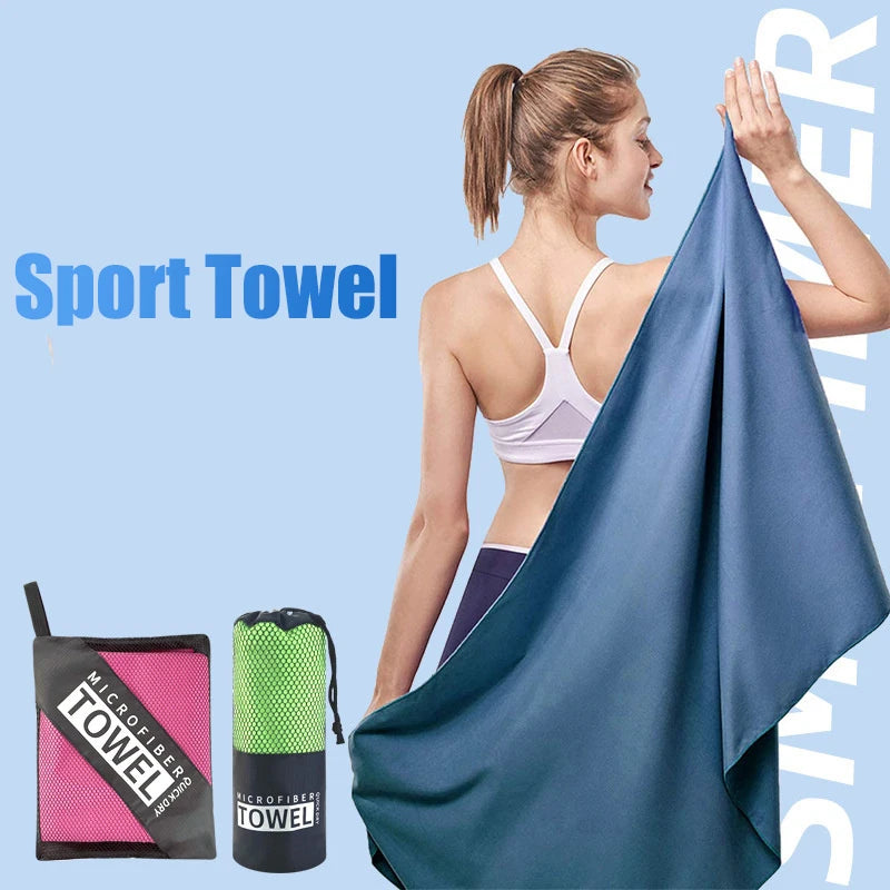 Quick-Dry Microfiber Sports Towel 40x80cm – Gym Beach Travel Microfiber Sports Towel Axl