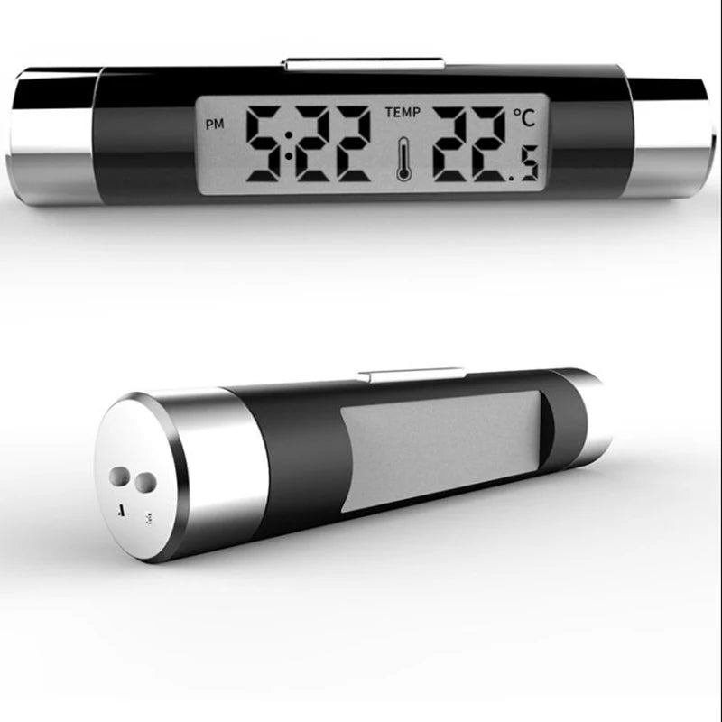 Car Air Vent Digital Clock & Thermometer – LED Display Car Vent Thermometer Clock Axl