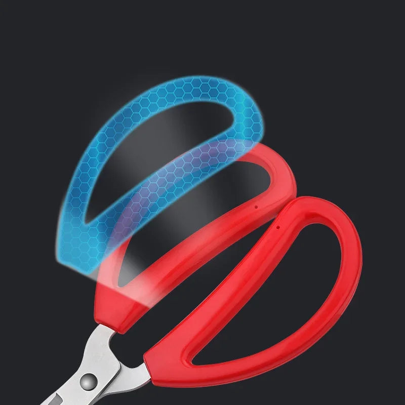 Stainless Steel Multifunctional Kitchen Scissors – Red Handle Kitchen Scissors Axl