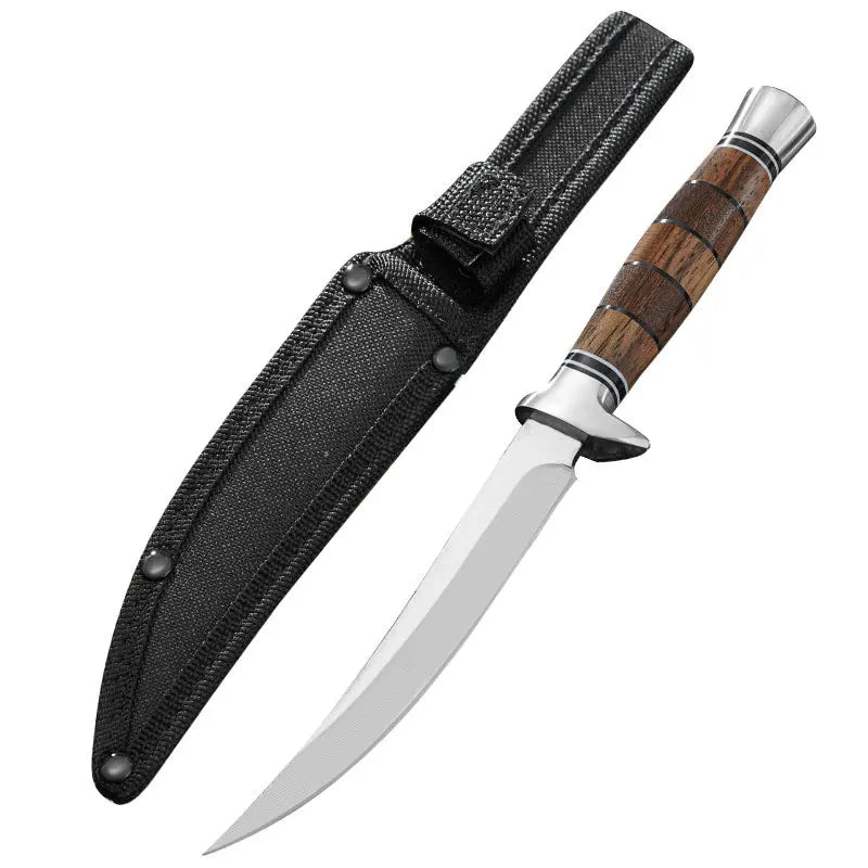 XUAN FENG D2 Steel Boning & Butcher Knife – Wood Handle Butcher & Boning Knife Axl B