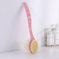 Long Handle Bath Body Brush – Loofah & Bristles Shower Scrubber Bath Body Brush Axl pink
