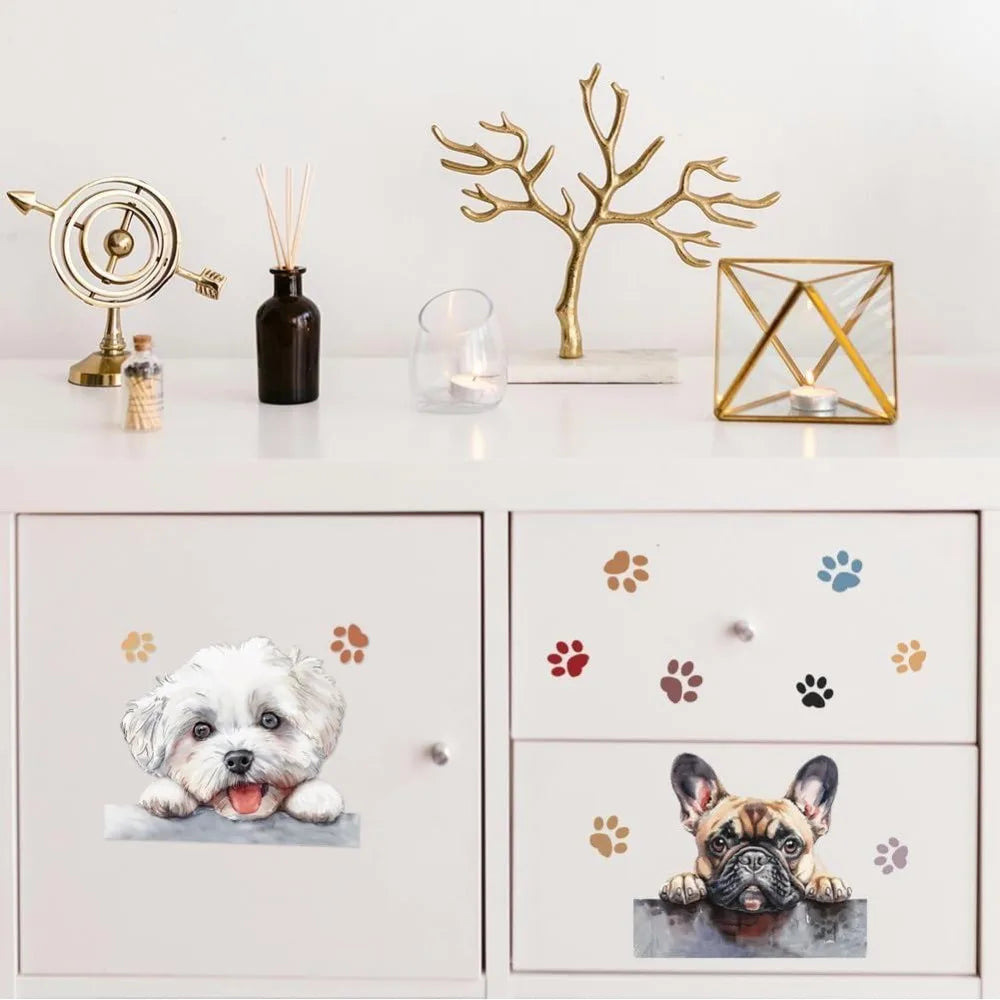 Dog Rub-On Transfer Decals for Furniture & Crafts – 3 Pcs Craft Transfer Decals Axl