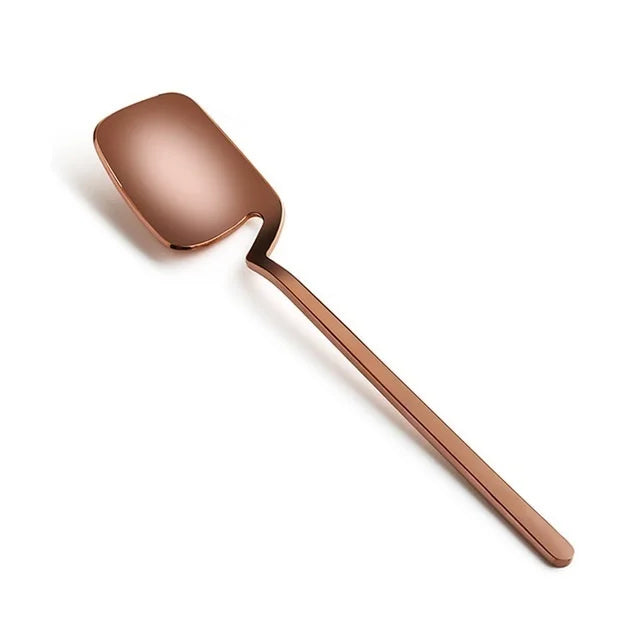 Long Handle Stainless Steel Dessert Spoon | Coffee & Ice Cream Dessert Spoon Axl rosegold