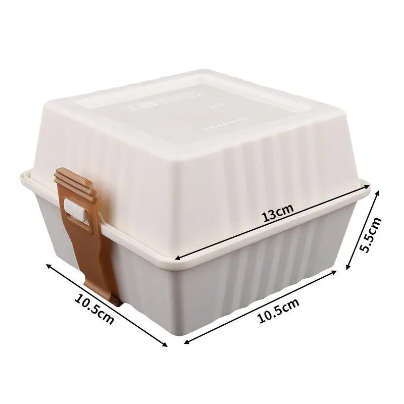 Sandwich Bento Box with Strap – Portable Lunch Container Sandwich Lunch Box Axl White
