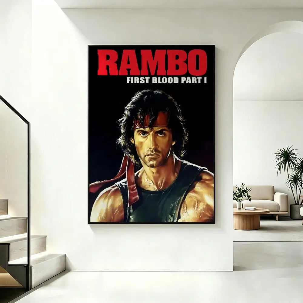Rambo First Blood Movie Poster – HD Waterproof Wall Art Movie Wall Poster Axl