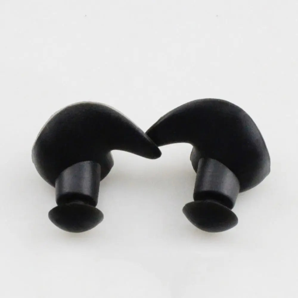 Silicone Swimming Earplugs – Waterproof Ear Plugs with Storage Box Swimming Earplugs Axl black-without case