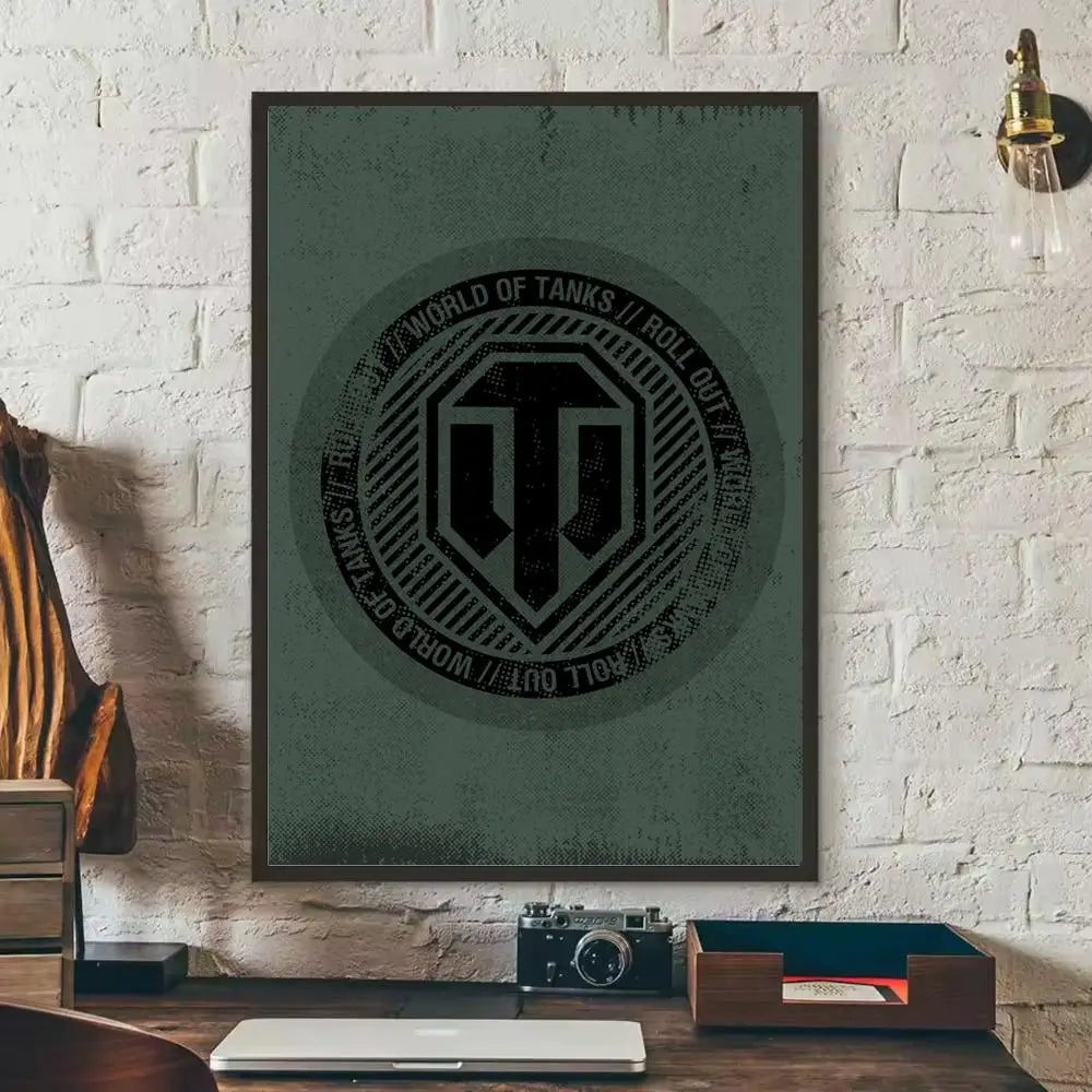 World of Tanks Game Wall Poster Removable Sticker Mural Decal Wall Sticker Mural Axl Black13 15X20cmNoframe