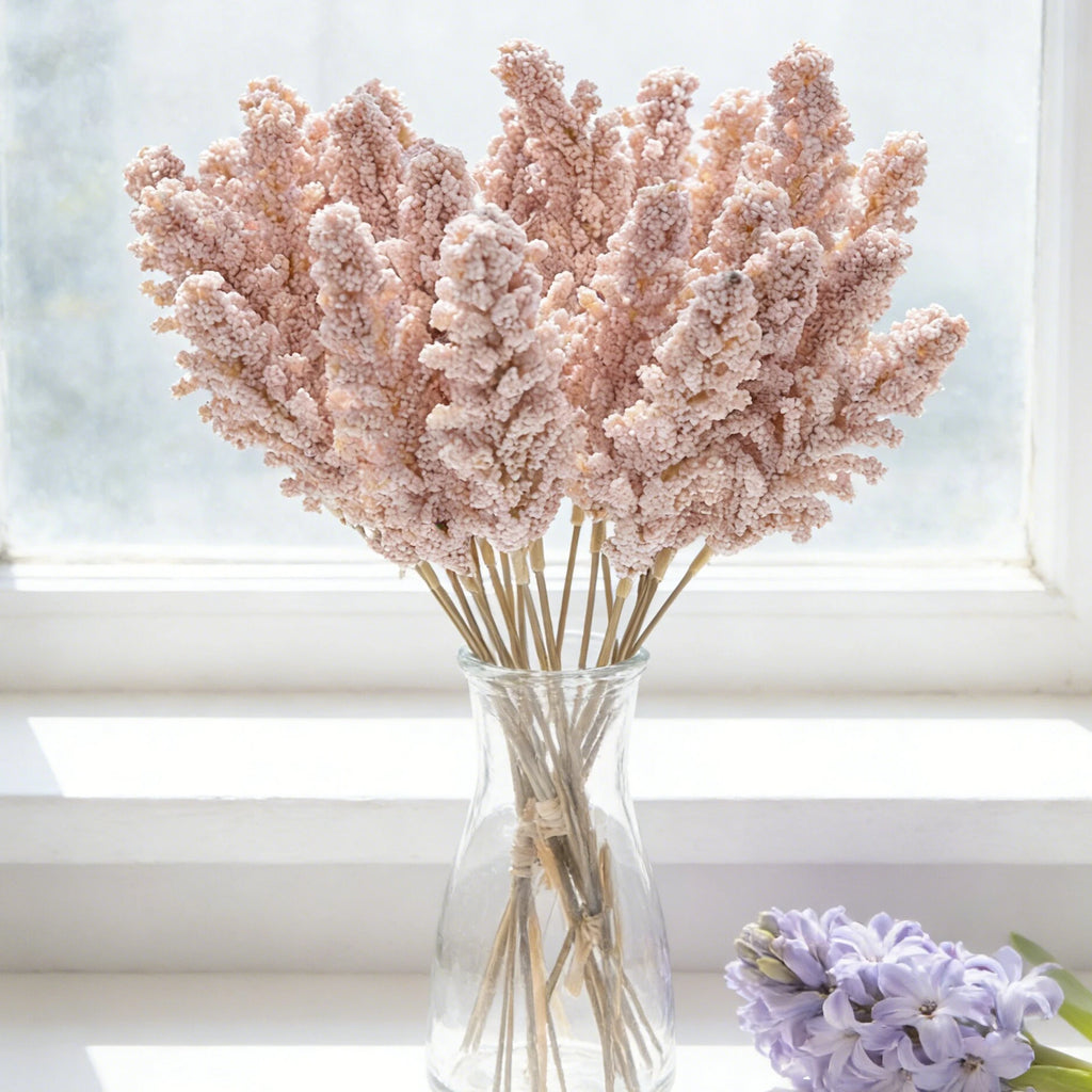 Artificial Foam Lavender Bouquet – Wedding & Home Décor DIY Artificial Flower Bouquet Axl