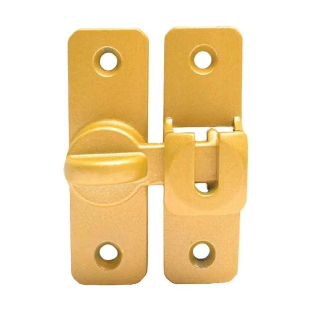 Aluminum Alloy Flip Latch Lock – 90° Sliding Door Security Bolt Door Latch Lock Axl Gold