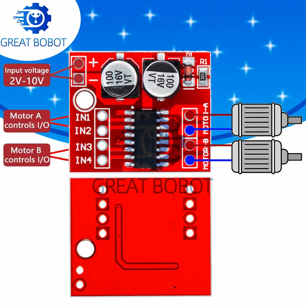 L298N DC Motor Driver Module – Dual H-Bridge PWM Speed Control Motor Driver Module Axl Default Title