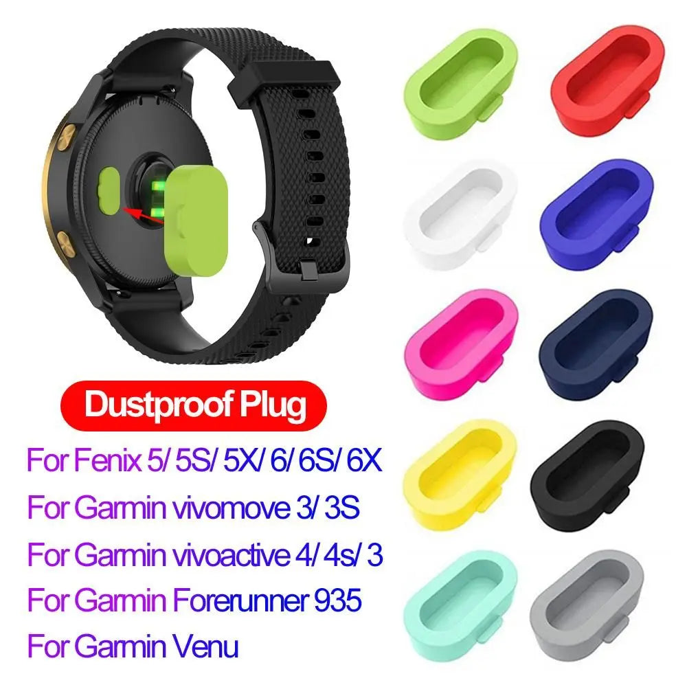 Silicone Dustproof Plug for Garmin Vivoactive Fenix Forerunner Watch Port Cover Axl