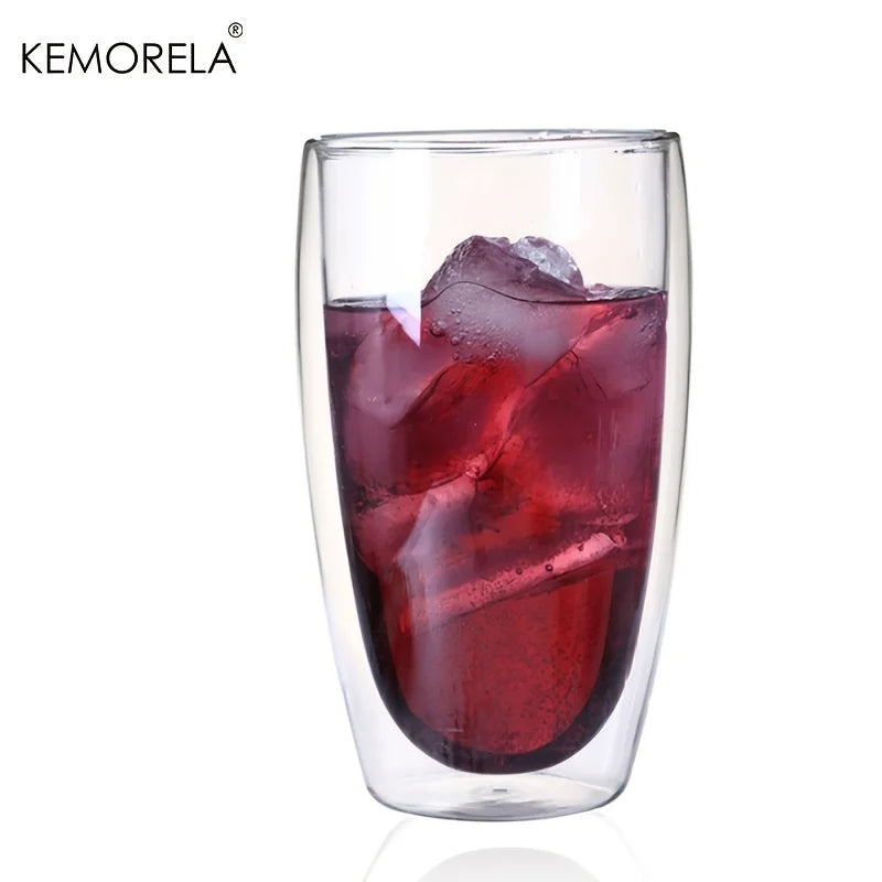 Double Wall Glass Cup – Heat-Resistant Coffee & Tea Drinkware Double Wall Glass Axl