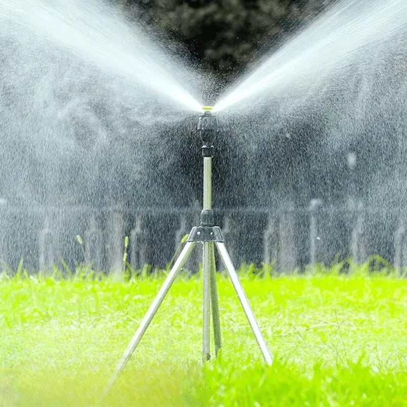 360° Rotary Garden Sprinkler – Telescopic Stainless Steel Tripod Garden Sprinkler Axl