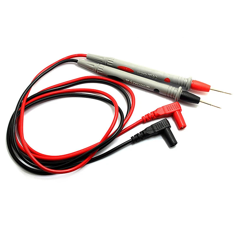 Gold-Plated Needle Tip Multimeter Test Probe Leads – 2 Pcs Multimeter Test Probes Axl