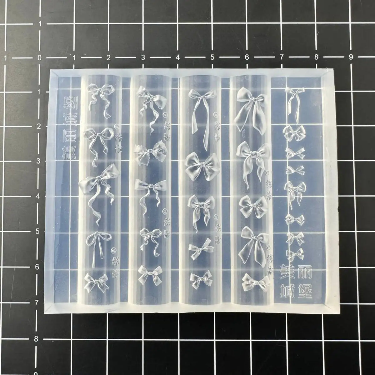 3D Silicone Nail Art Mold – Bowknot Flower Heart Lace DIY Nail Art Mold Axl A3