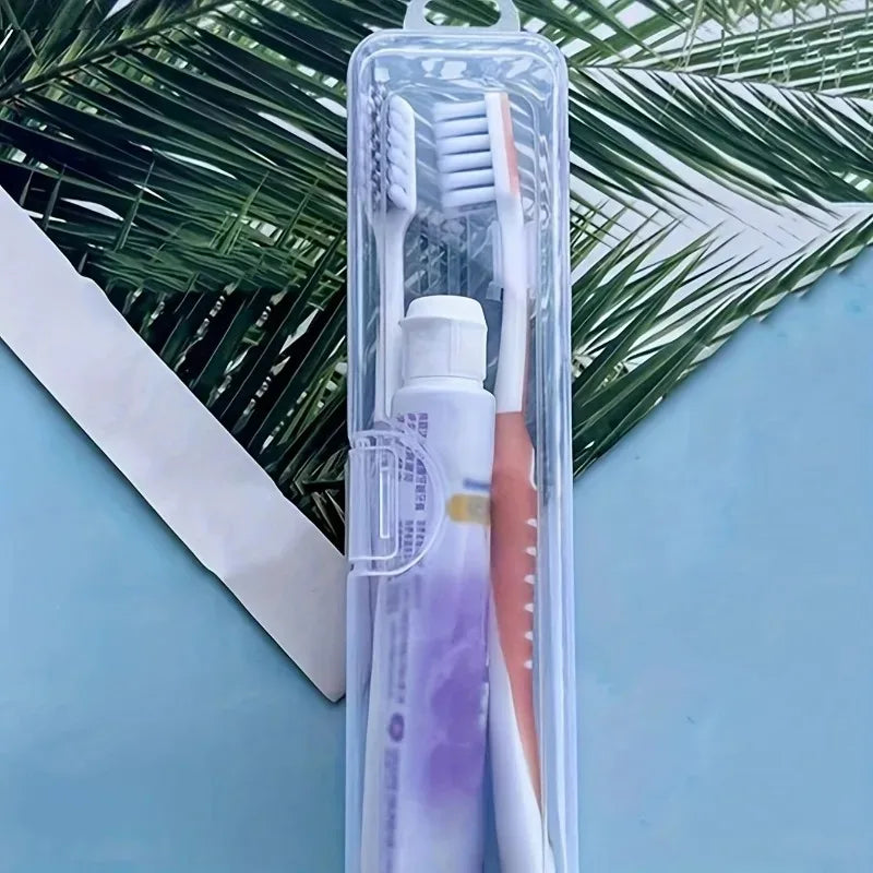 Transparent Travel Toothbrush & Toothpaste Storage Case Toothbrush Travel Case Axl Default Title