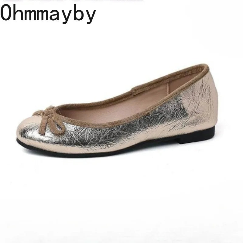 Women's Slip-On Ballet Flats – Soft Round Toe Dress Shoes Ballet Flats Axl