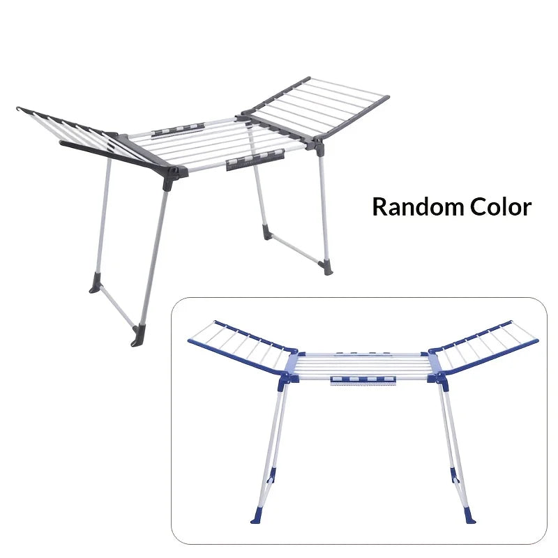 Heavy Duty Foldable Laundry Drying Rack – Gullwing Adjustable Laundry Drying Rack Axl