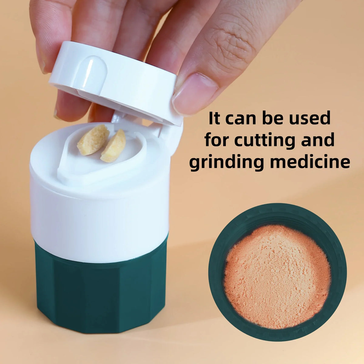 4-in-1 Pill Cutter, Crusher & Portable Storage Box Pill Cutter & Organizer Axl