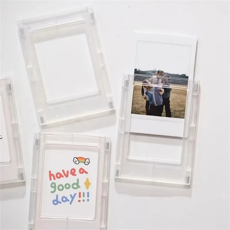 3-Inch Mini Acrylic Polaroid Photo Frame – Clear Table Display Acrylic Photo Frame Axl