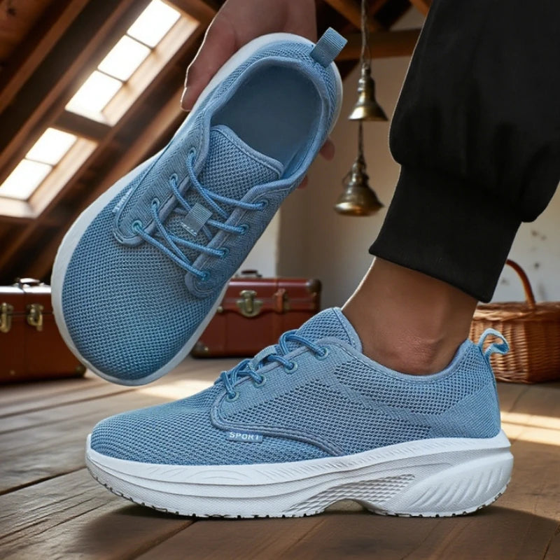 ZULIWAGN Wide Fit Breathable Running Sneakers | Soft Sole Running Sneakers Axl SKY BLUE 46