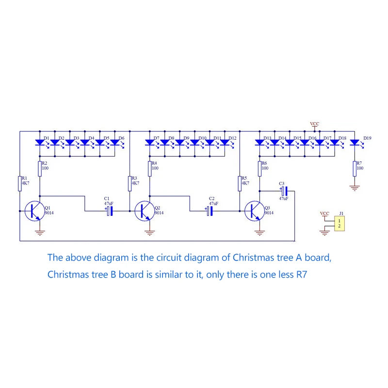 3D Christmas Tree DIY Soldering Kit – Flashing LED Lights DIY Electronics Kit Axl