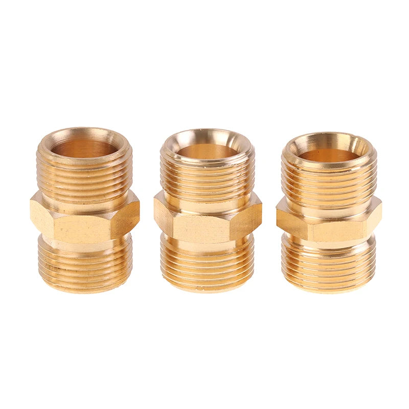 Brass M22 Pressure Washer Hose Connector Adapter 14mm 15mm Hose Connector Adapter Axl