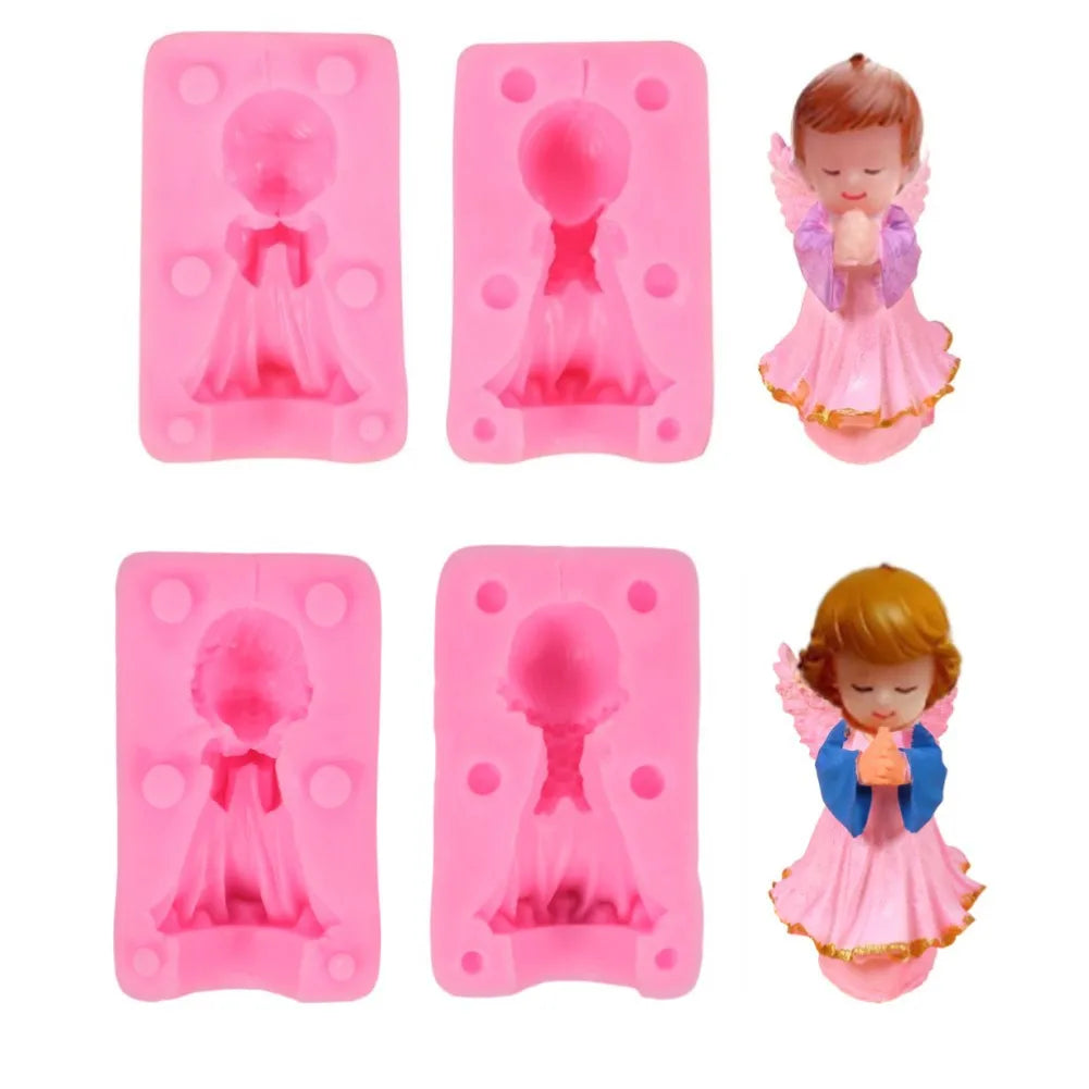 3D Angel Silicone Mold – Candle, Soap, Lollipop & Cake Silicone Craft Mold Axl