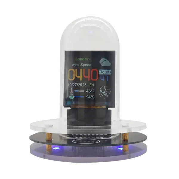 WiFi Smart Weather Station Clock – Thermometer & Hygrometer Smart Weather Clock Axl black