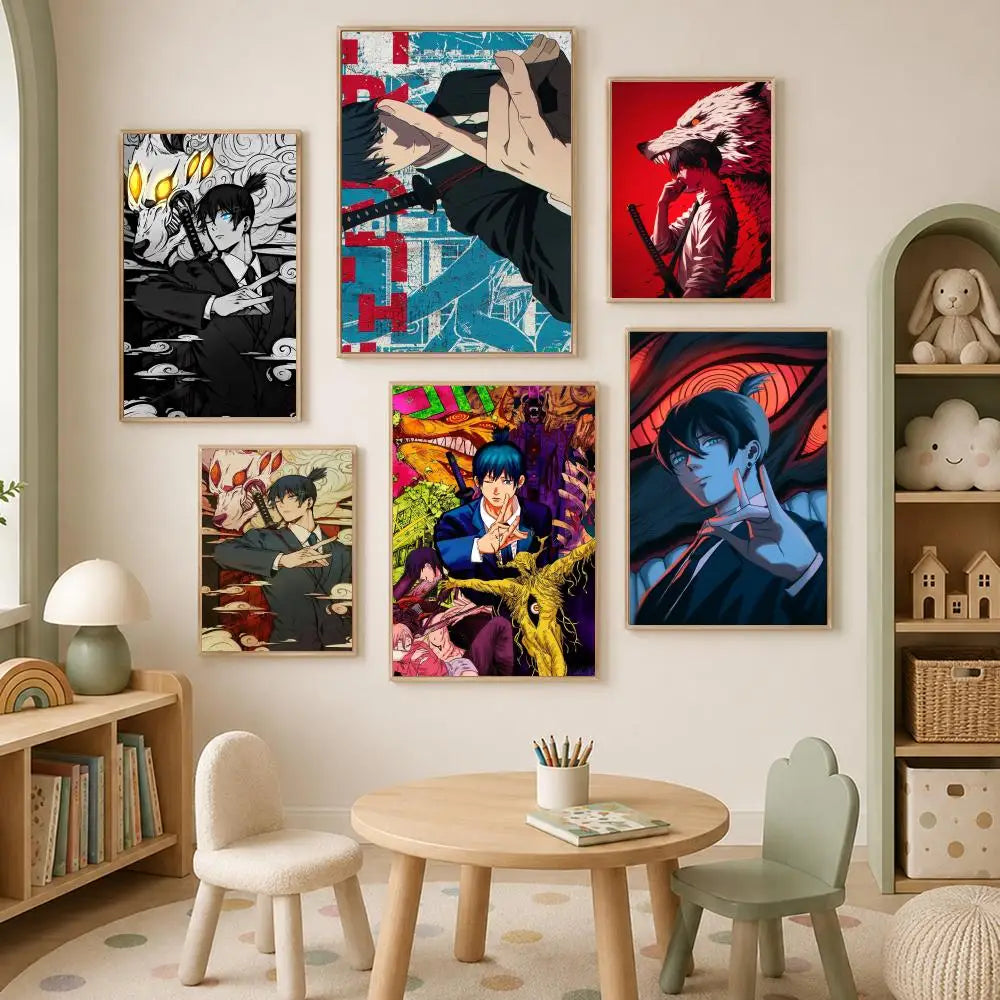 Anime Aki Hayakawa Self-Stick Wall Art Poster | HD Waterproof Anime Wall Poster Axl