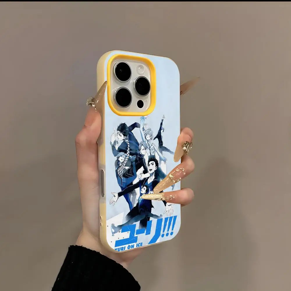 Yuri on Ice Anime iPhone Case 2-in-1 Card Holder | 13–17 Anime Phone Case Axl z5 iPhone17 Pro Max