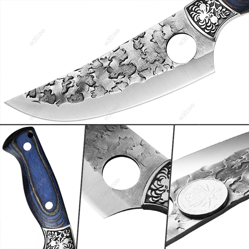 WXCOO Forged Boning Knife – Stainless Steel Butcher Knife Boning Knife Axl