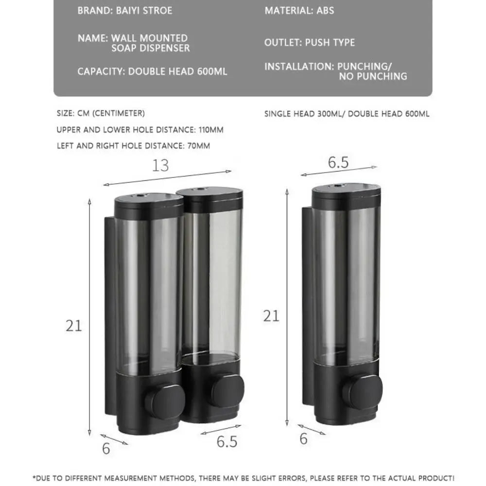 Wall-Mounted Foam Soap Dispenser – ABS Manual Pump Soap Dispenser Axl