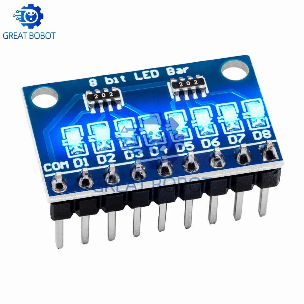 8-Bit LED Indicator Module 3–24V | Arduino UNO MEGA2560 Kit LED Indicator Module Axl