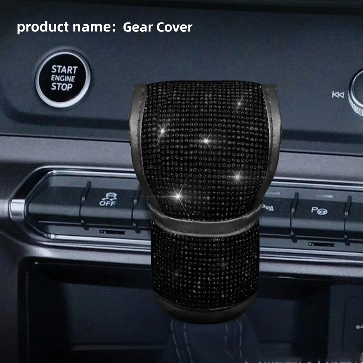 Bling Rhinestone Car Gear Shift Cover – Universal Fit Gear Shift Cover Axl