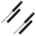 PLYS Fixed Blade Knife – Stainless Steel Camping & Kitchen Fixed Blade Knife Axl 2pcs B