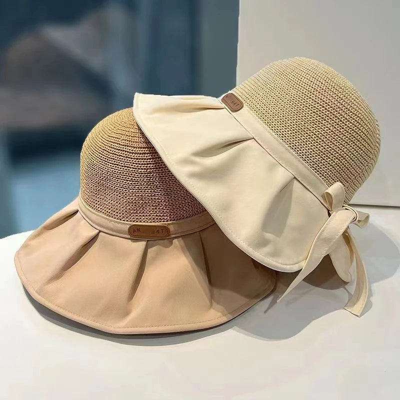 Women's Wide Brim Bucket Hat – UV Protection Beach Sun Cap Women's Sun Hat Axl