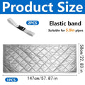 AC Hose Insulation Cover – Heat-Resistant Exhaust Tube Wrap AC Hose Cover Axl Silver