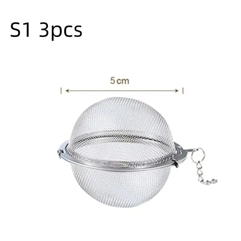 Stainless Steel Mesh Tea Infuser Ball | 1, 3 or 5 Pack Tea Infuser Ball Axl S1 3pcs