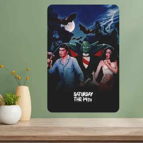 Saturday the 14th Classic Movie Metal Poster Sign Metal Wall Sign Axl aluminum sign aluminum 20x30cm