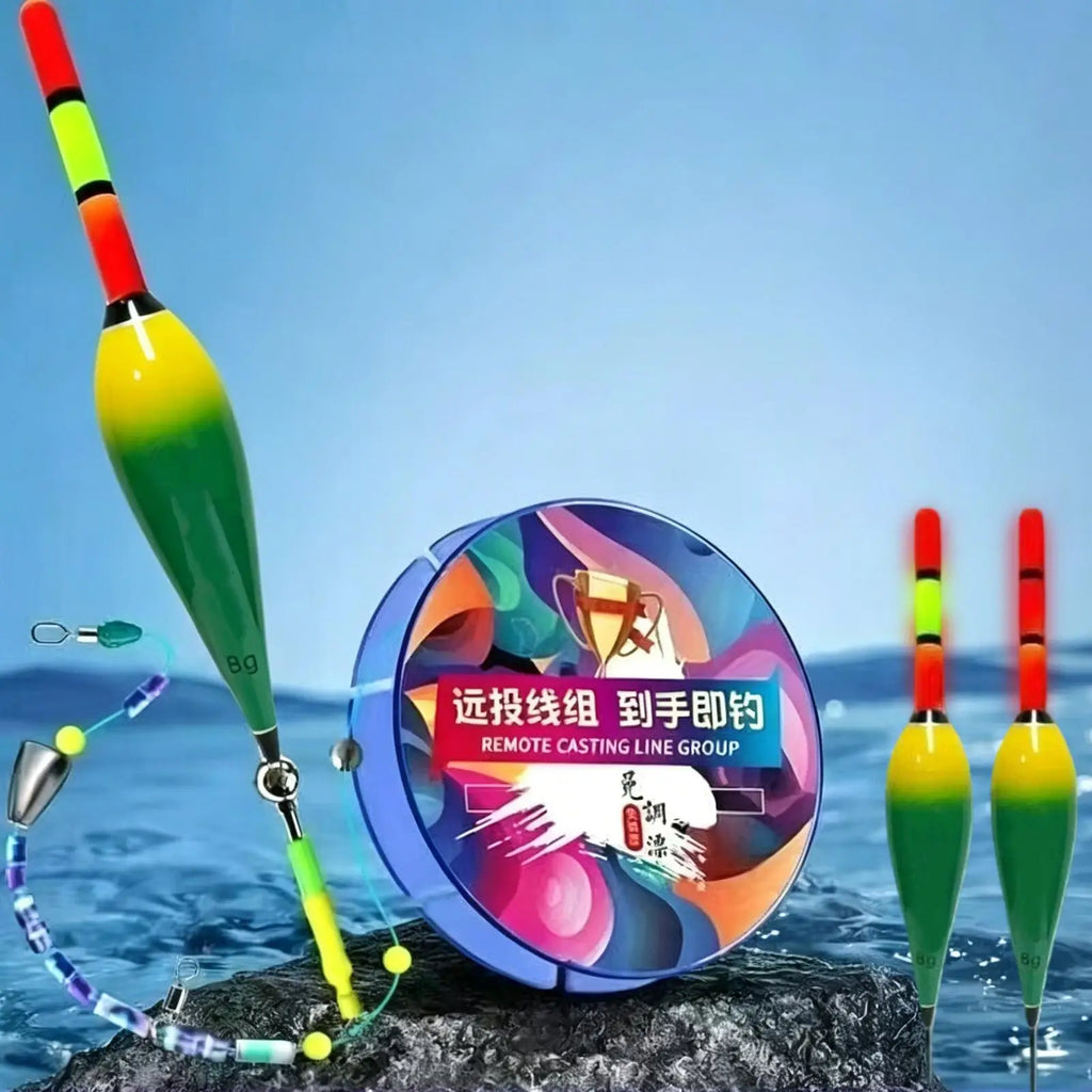 Automatic Bobber Fishing Line Set with Float – 100m Nylon Bobber Fishing Line Set Axl