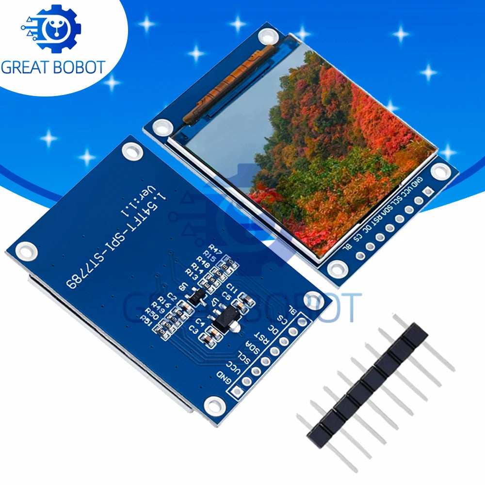 1.54" TFT IPS LCD Module 240x240 ST7789 SPI for Arduino TFT LCD Display Module Axl 1PC