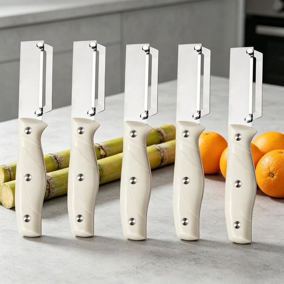 5-Piece Stainless Steel Peeler & Scraper Set | Kitchen Knife Tool Kitchen Peeler Set Axl Peeling Knife-5PCS