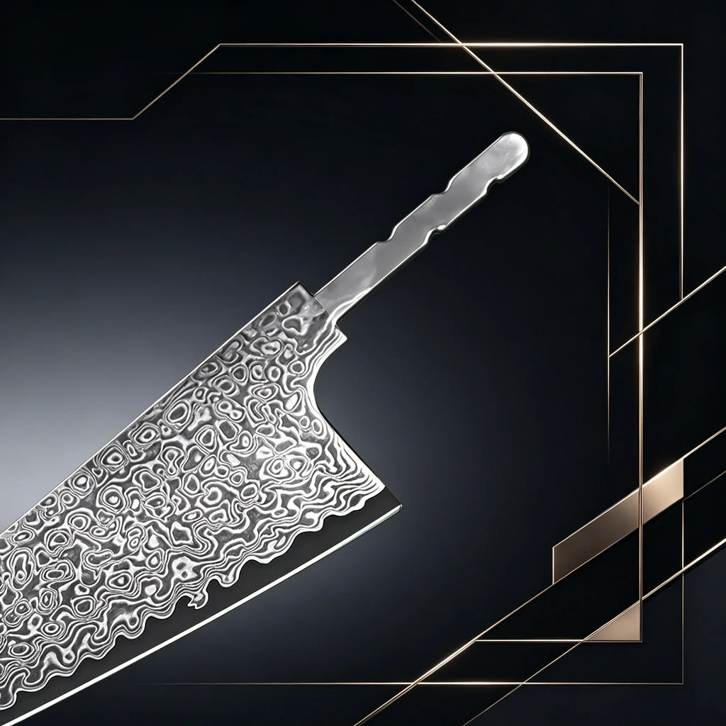 67-Layer Damascus Steel Knife Blank – VG10 Core Chef Blade Knife Blade Blank Axl
