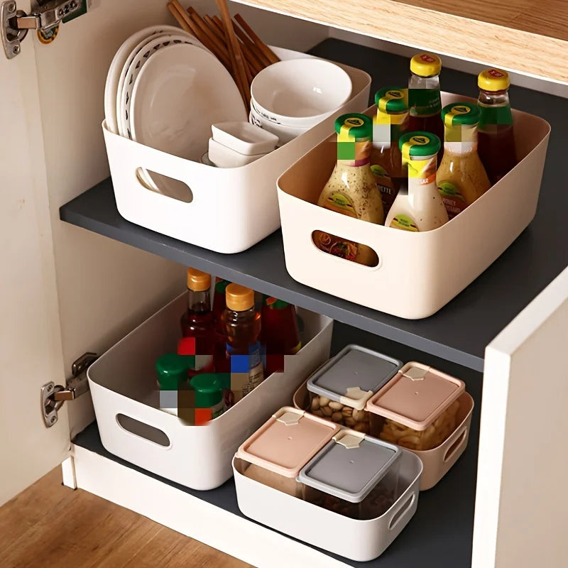 Multi-Functional Plastic Storage Box Organizer – Kitchen & Bath Plastic Storage Organizer Axl