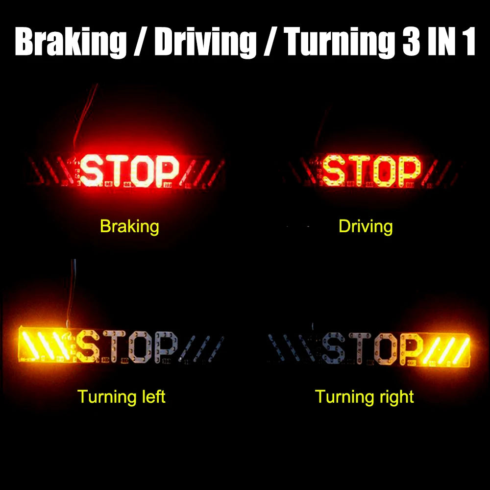 Universal Motorcycle LED Turn Signal Tail & Brake Light Strip Motorcycle LED Light Axl