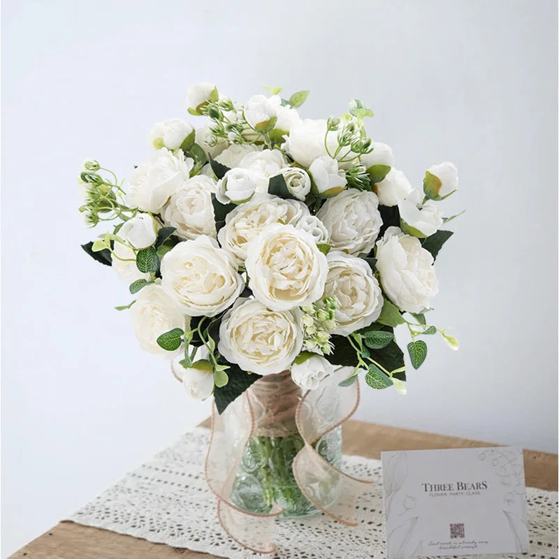 Silk Rose Artificial Flowers UV Protection – Wedding & Home Decor Artificial Silk Flowers Axl