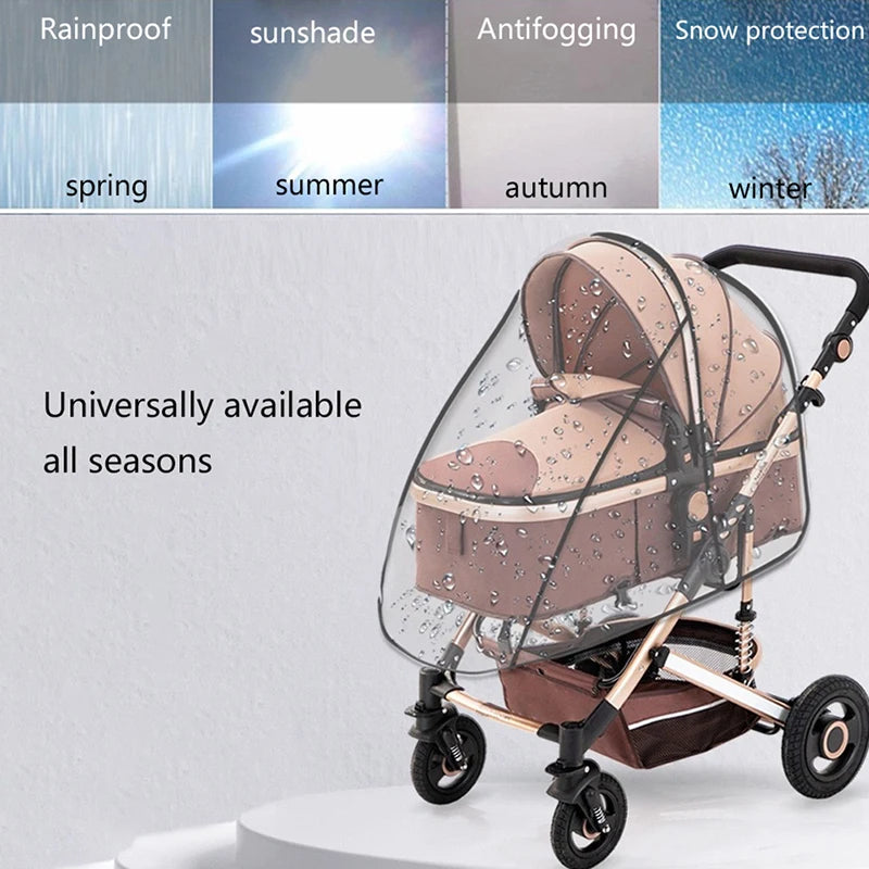 Baby Stroller Rain Cover – Waterproof Windshield Poncho Stroller Rain Cover Axl