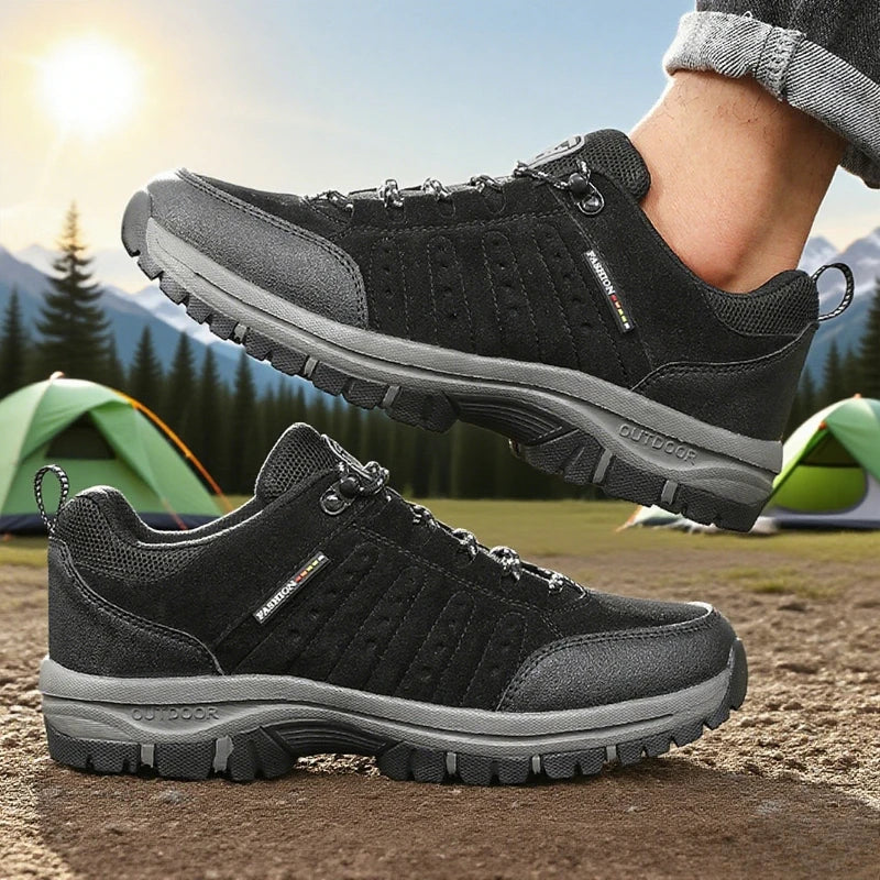 ZULIWAGN Anti-Slip Hiking Shoes – Breathable Outdoor Sneakers Hiking Sneakers Axl black 36