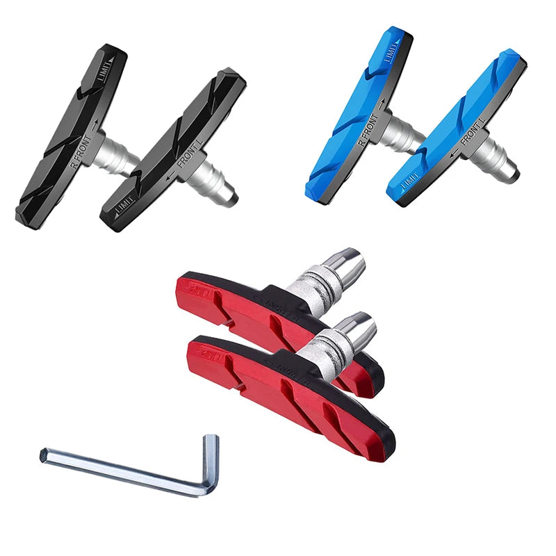 Bicycle V-Brake Rubber Pads 1 Pair – Silent & Long-Lasting Bicycle Brake Pads Axl